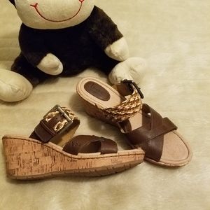 B.O.C. WEDGE SANDALS SIZE 8M